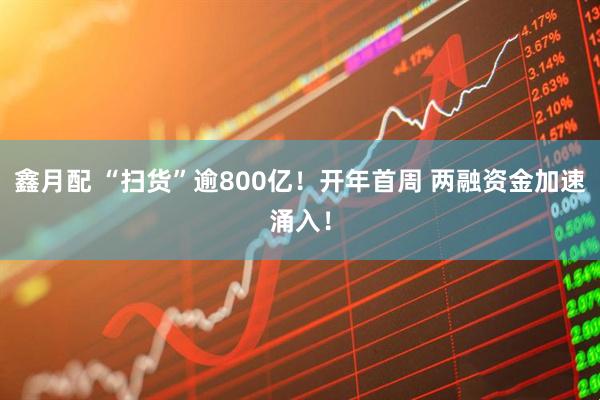 鑫月配 “扫货”逾800亿！开年首周 两融资金加速涌入！